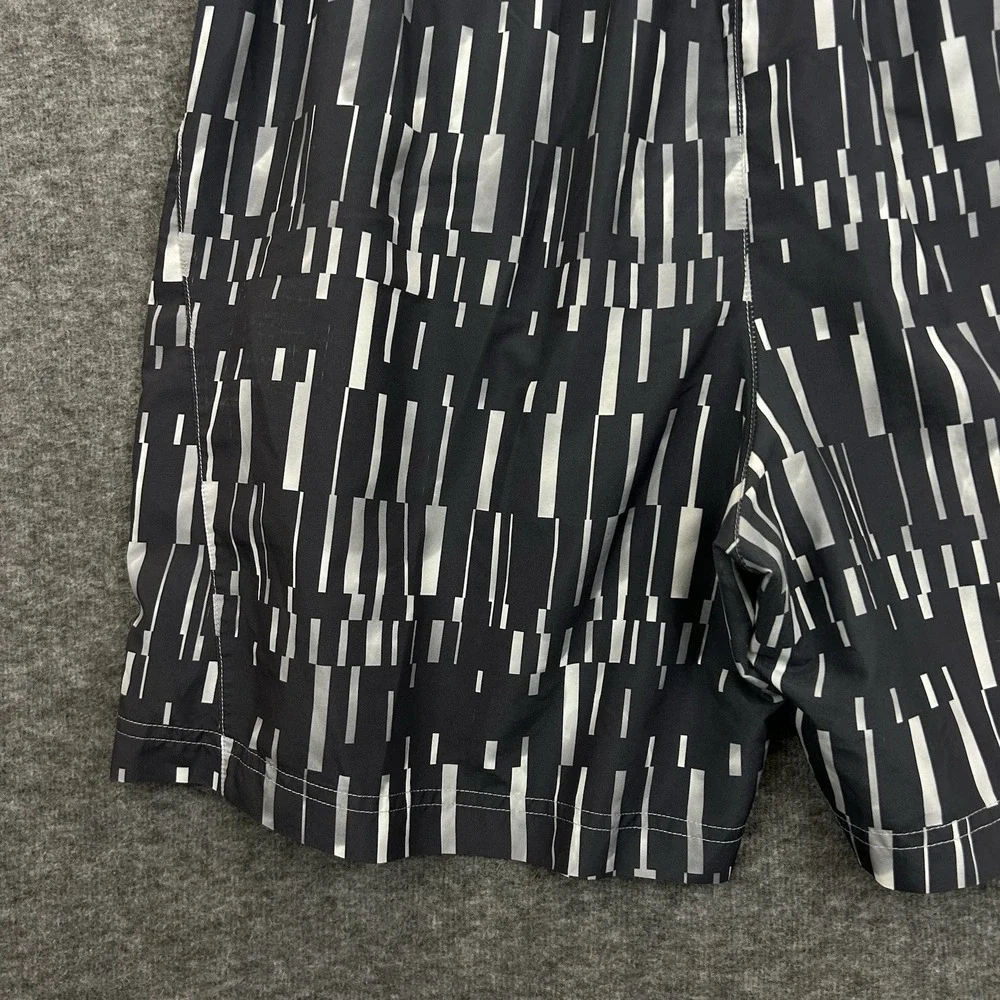 Under Armour Shorts Mens Large Geometric Gray Heatgear Gym Workout Lined 7" READ - Picture 7 of 16